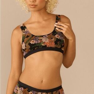 Me Undies UltraModal™ Core Scoop Bralette in Garden Snake Size XL